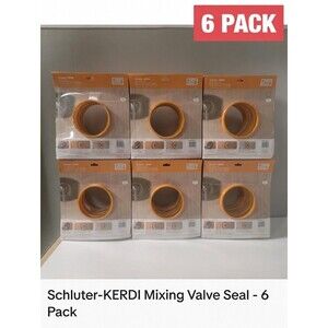 Schluter KERDI-SEAL-MV Valve Seal with Gasket - 4-1/2" Opening,  (6 Pack)